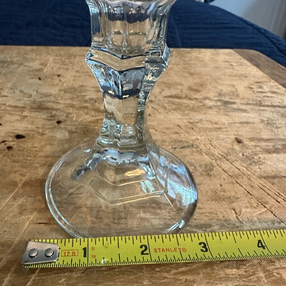 Candlesticks- Vintage Glass - Picture 5 of 6